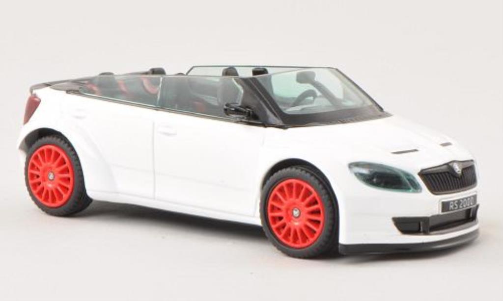 Skoda Fabia 1/43 Abrex 2000 Concept Car white mit reden Felgen diecast model cars
