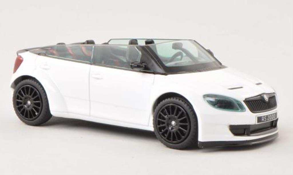 Skoda Fabia 1/43 Abrex 2000 Concept Car white mit blacken Felgen diecast model cars