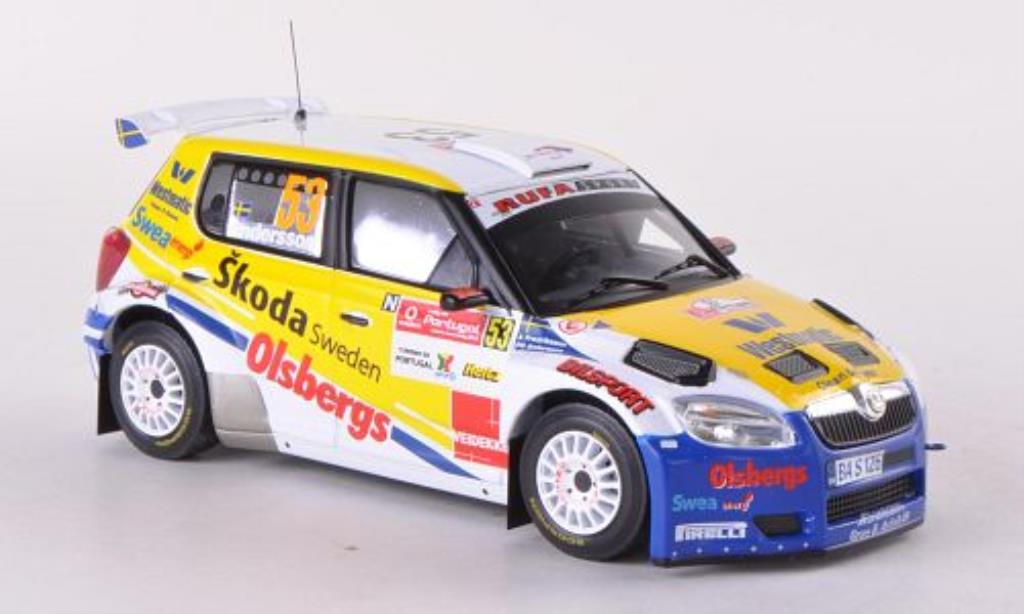 Skoda Fabia S2000 1/43 IXO S2000 No.53 Rufa Sport Rally Portugal 2010 diecast model cars