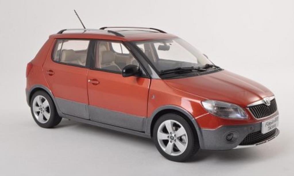Skoda Fabia 1/18 Paudi Scout red 2012 diecast model cars