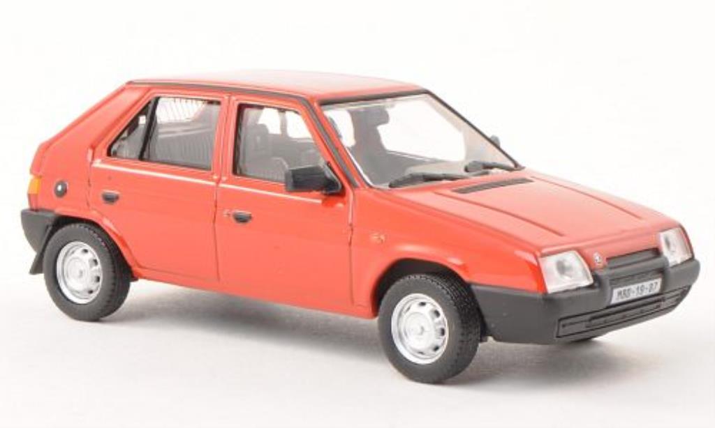 Skoda Favorit 1/43 Abrex 136 L red 1987 diecast model cars