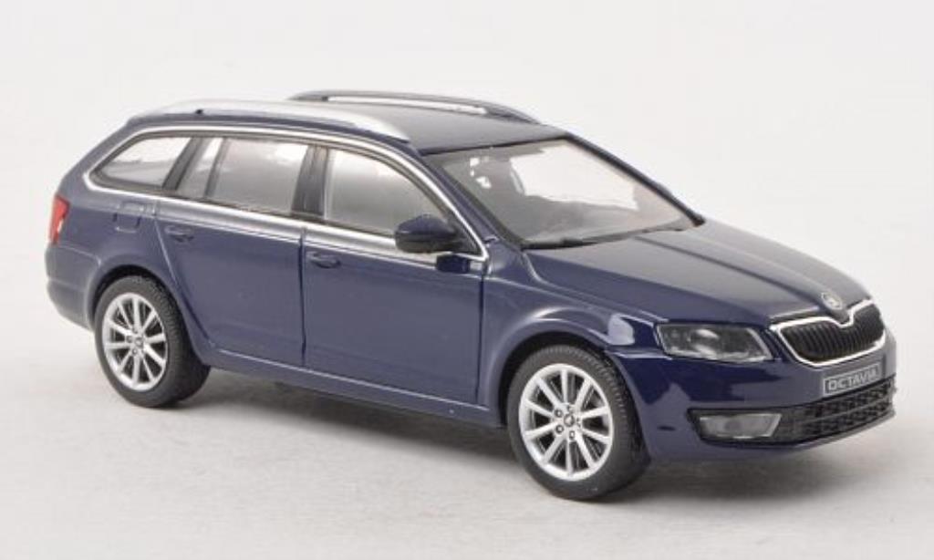 Skoda Octavia 1/43 Abrex III Combi blue 2013 diecast model cars