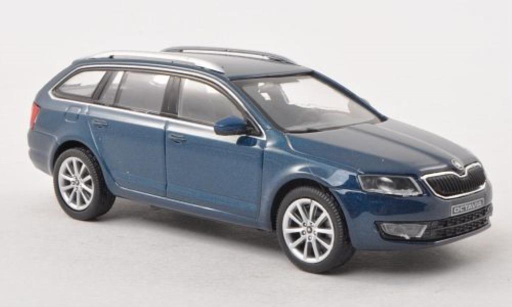 Skoda Octavia 1/43 Abrex III Combi blue-grun 2013 diecast model cars