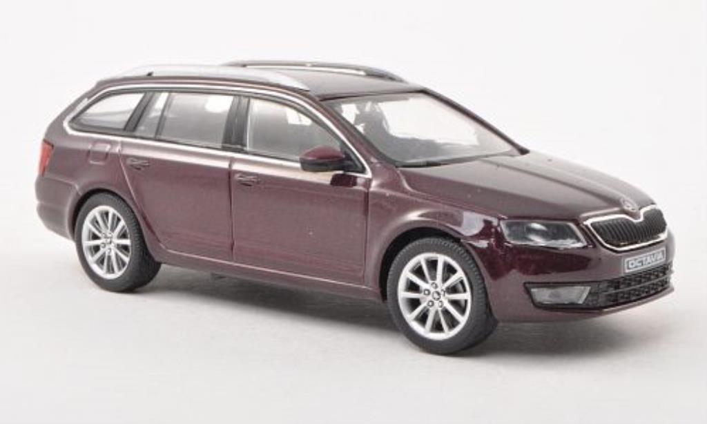Skoda Octavia 1/43 Abrex III Combi red 2013 diecast model cars