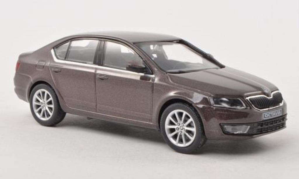 Skoda Octavia 1/43 Abrex III brown 2013 diecast model cars