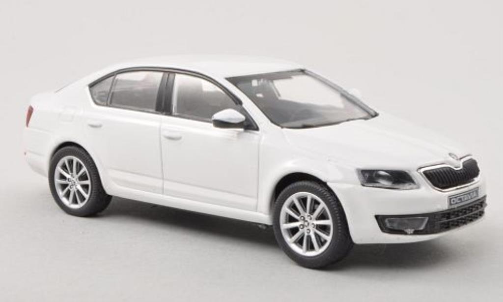 Skoda Octavia 1/43 Abrex III white 2013 diecast model cars