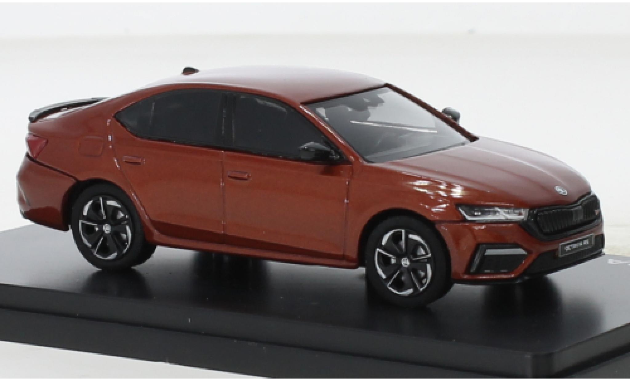 Skoda Octavia 1/43 Abrex IV RS orange 2020 1:43 diecast model cars