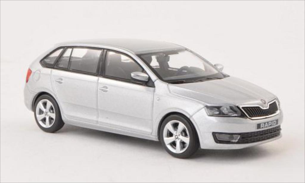Skoda Rapid 1/43 Abrex Spaceback grey ACE 2013 diecast model cars