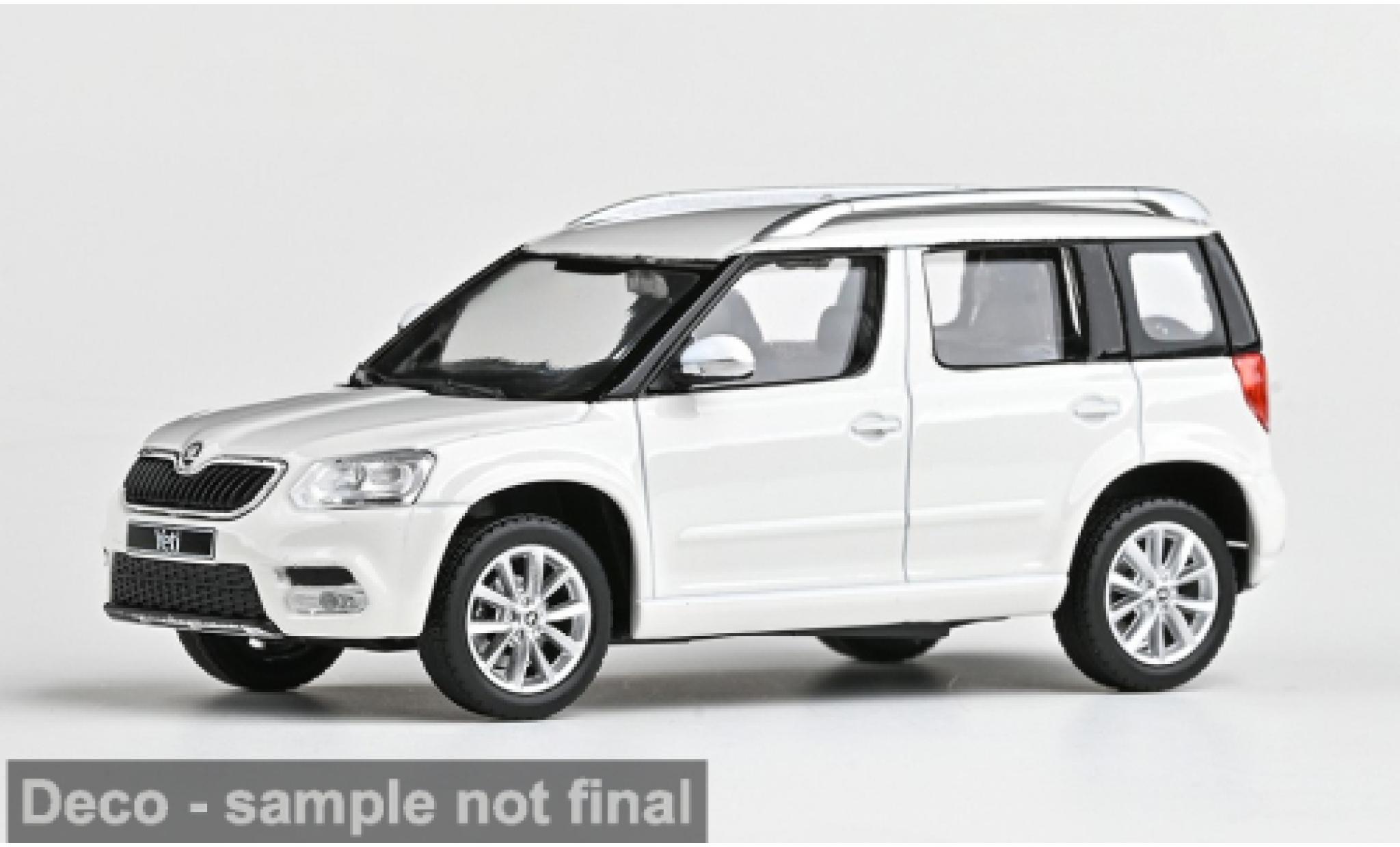 Skoda Yeti 1/43 Abrex FL white 2013 1:43 diecast model cars