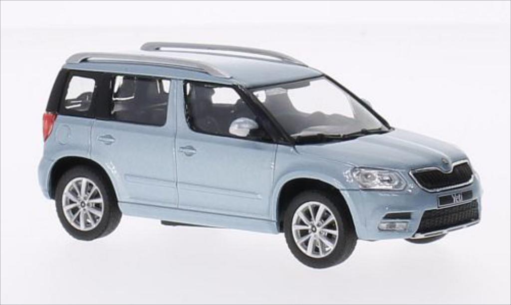 Skoda Yeti 1/43 Abrex metallic blue 2013 diecast model cars
