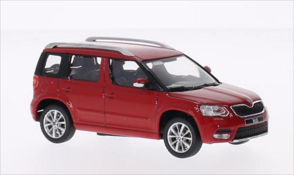 Skoda Yeti 1/43 Abrex red 2013 diecast model cars