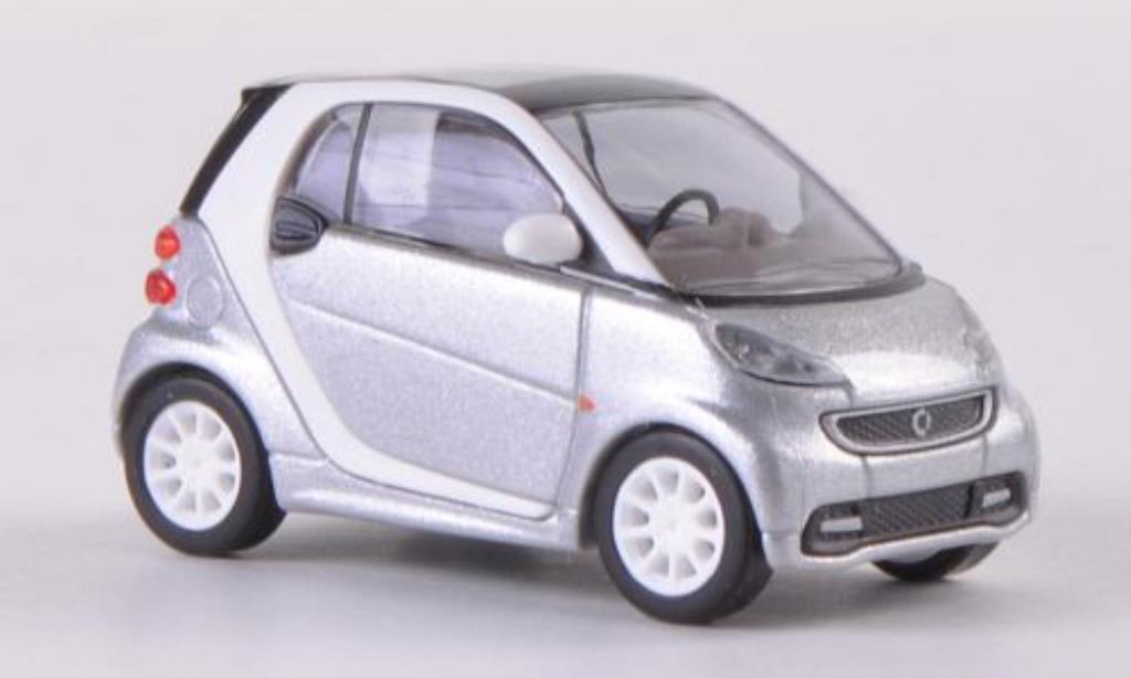 Smart ForTwo coupe 1/87 Busch Fortwo coupe grey 2012 diecast model cars