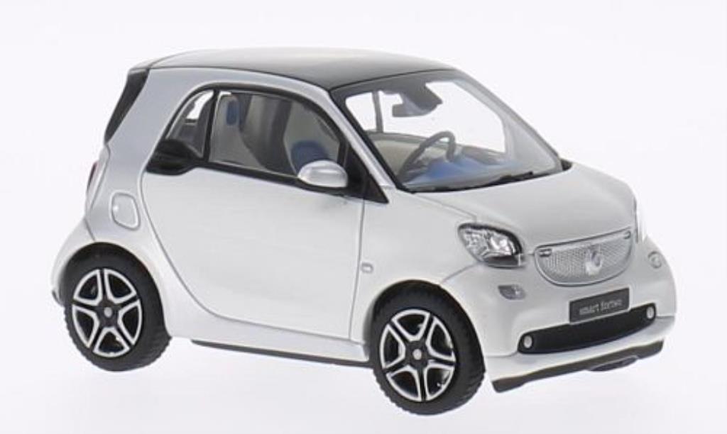 Smart ForTwo coupe 1/43 Norev Fortwo coupe grey/white 2014 diecast model cars