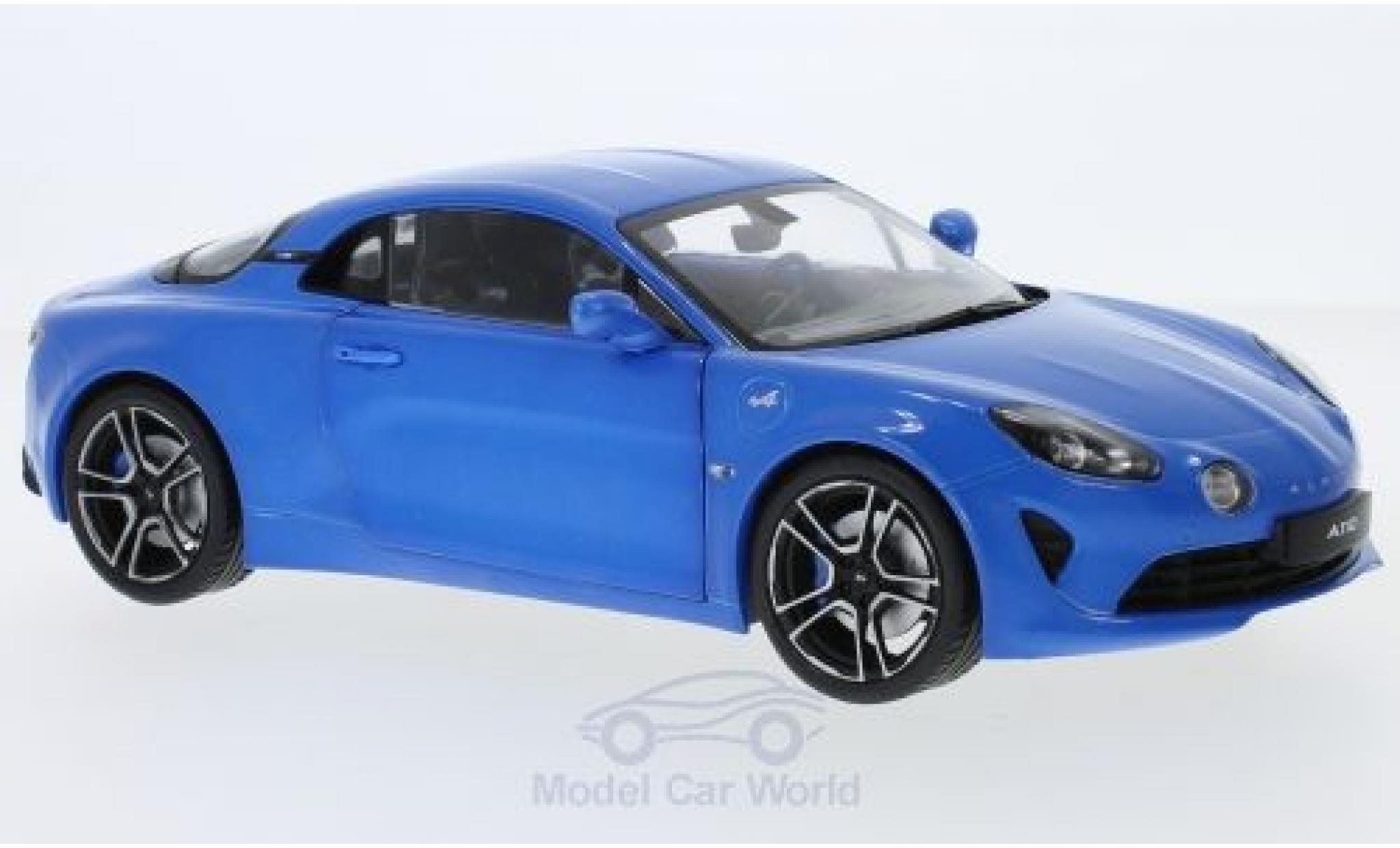 Alpine A110 1/18 Solido metallic blue 2017 diecast model cars
