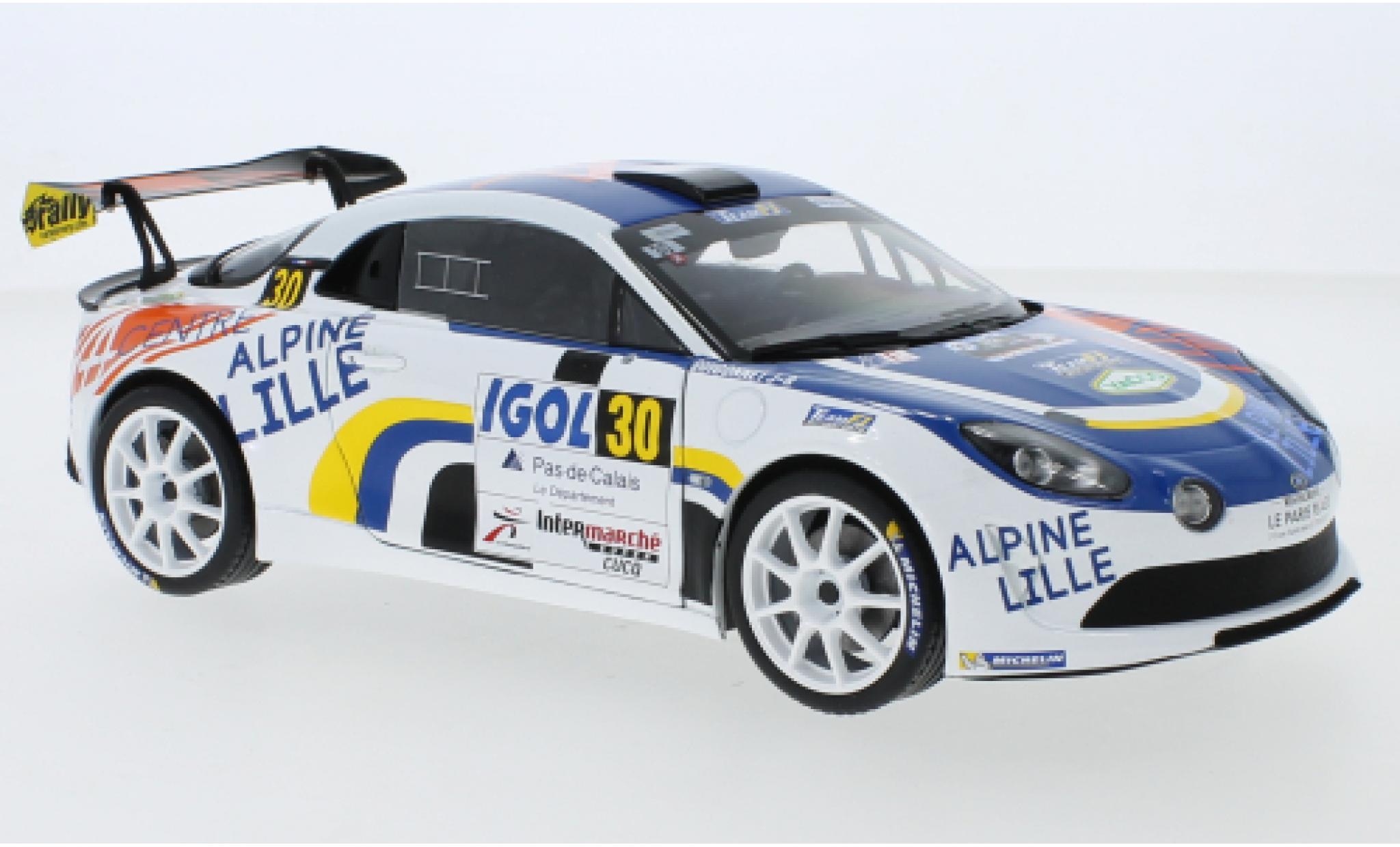 Alpine A110 1/18 Solido RGT No.30 Rally du Touquet 2020 F.Delecour diecast model cars