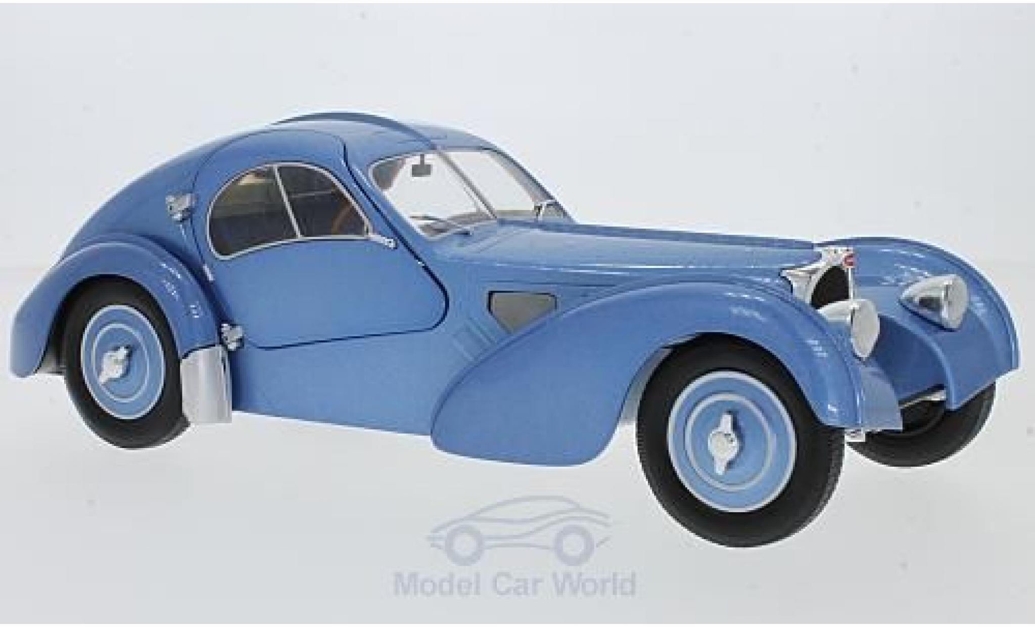 Bugatti 57 SC 1/18 Solido Type SC Atlantic metallic blue RHD diecast model cars