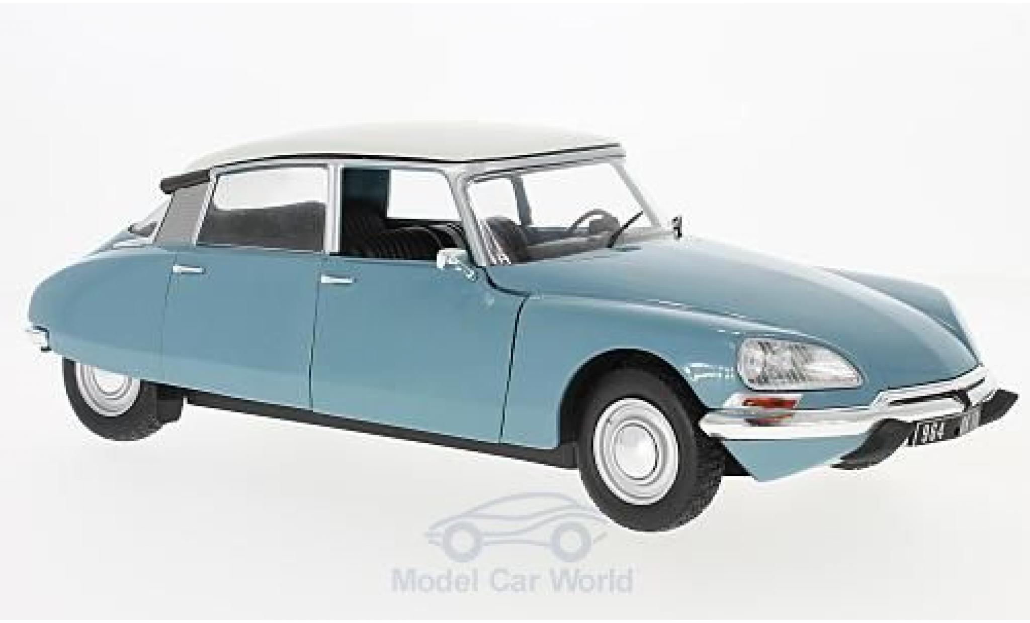 Citroen DS 19 1/18 Solido blue/white 1972 diecast model cars