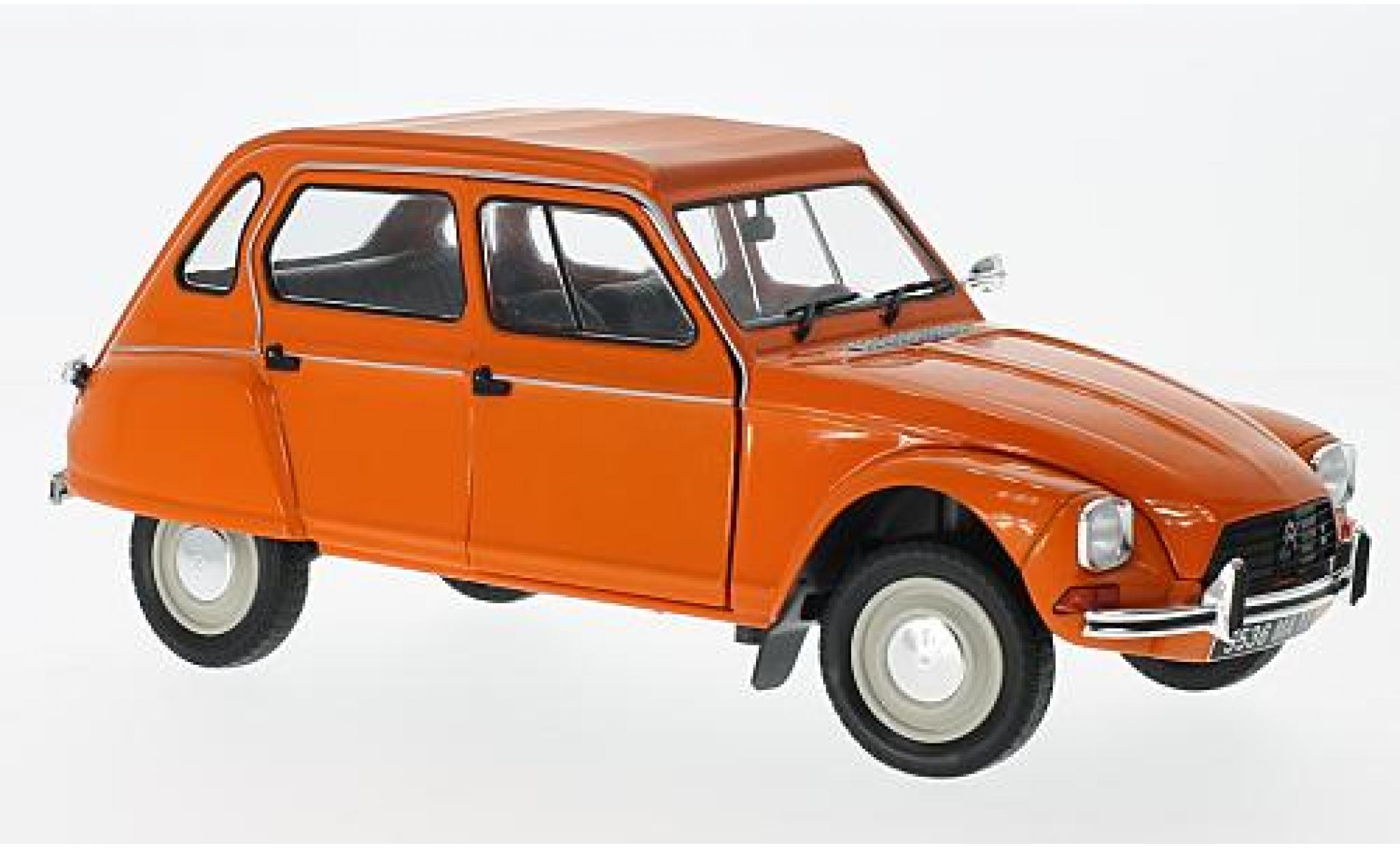 Citroen Dyane 1/18 Solido 6 orange 1967 diecast model cars