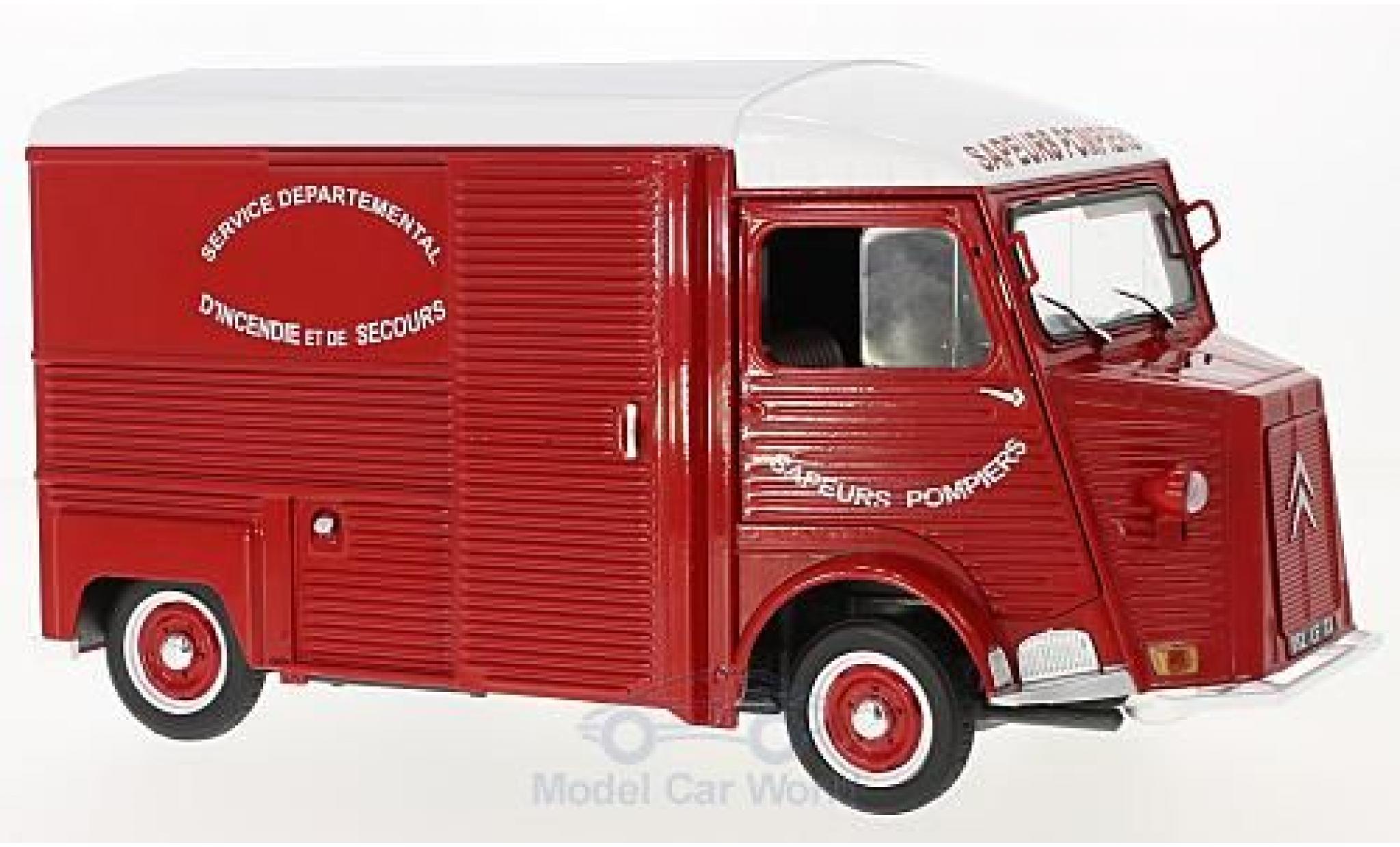 Citroen HY 1/18 Solido 1969 Fire brigade (F) diecast model cars