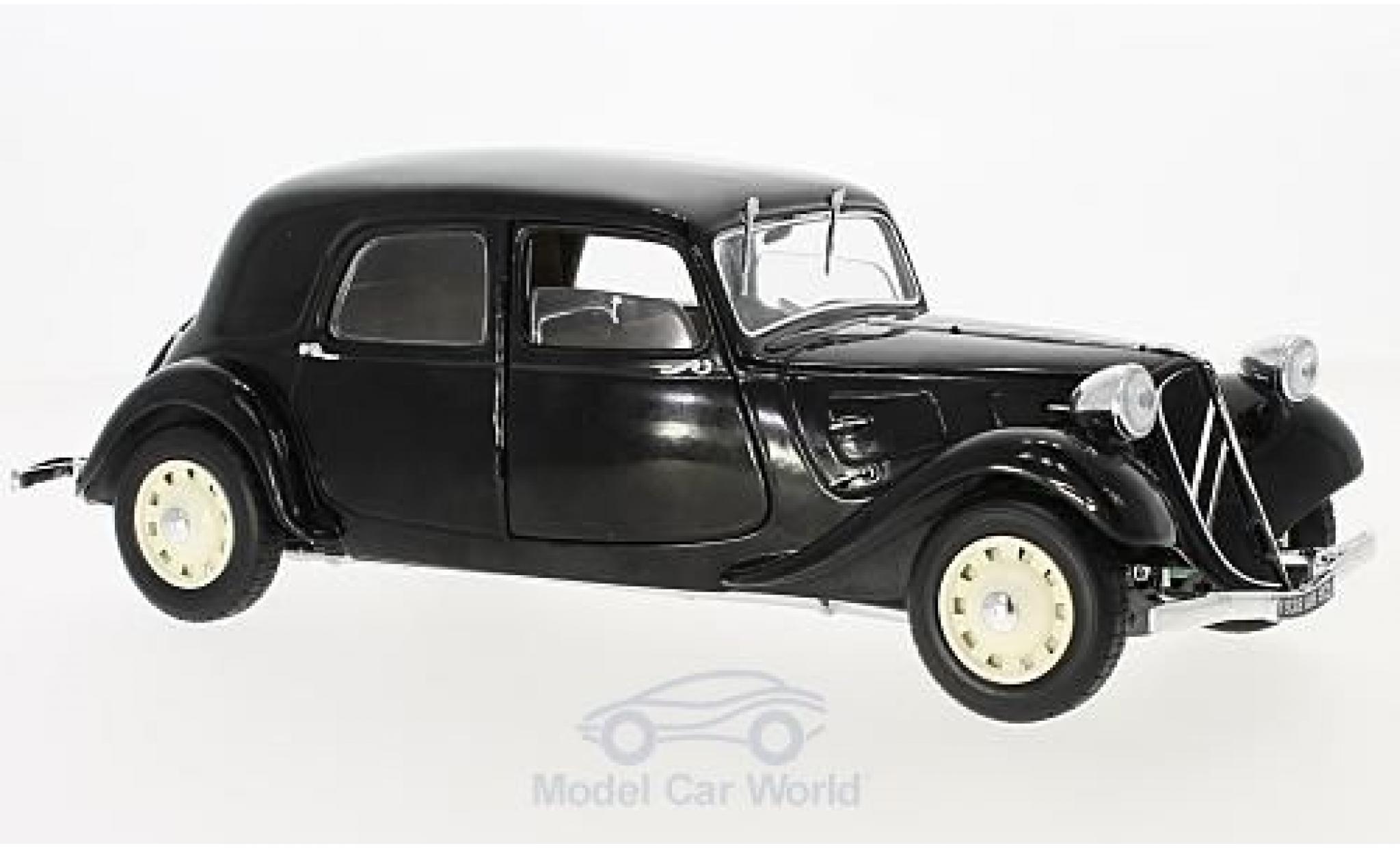 Citroen Traction 1/18 Solido 11 CV black 1937 diecast model cars