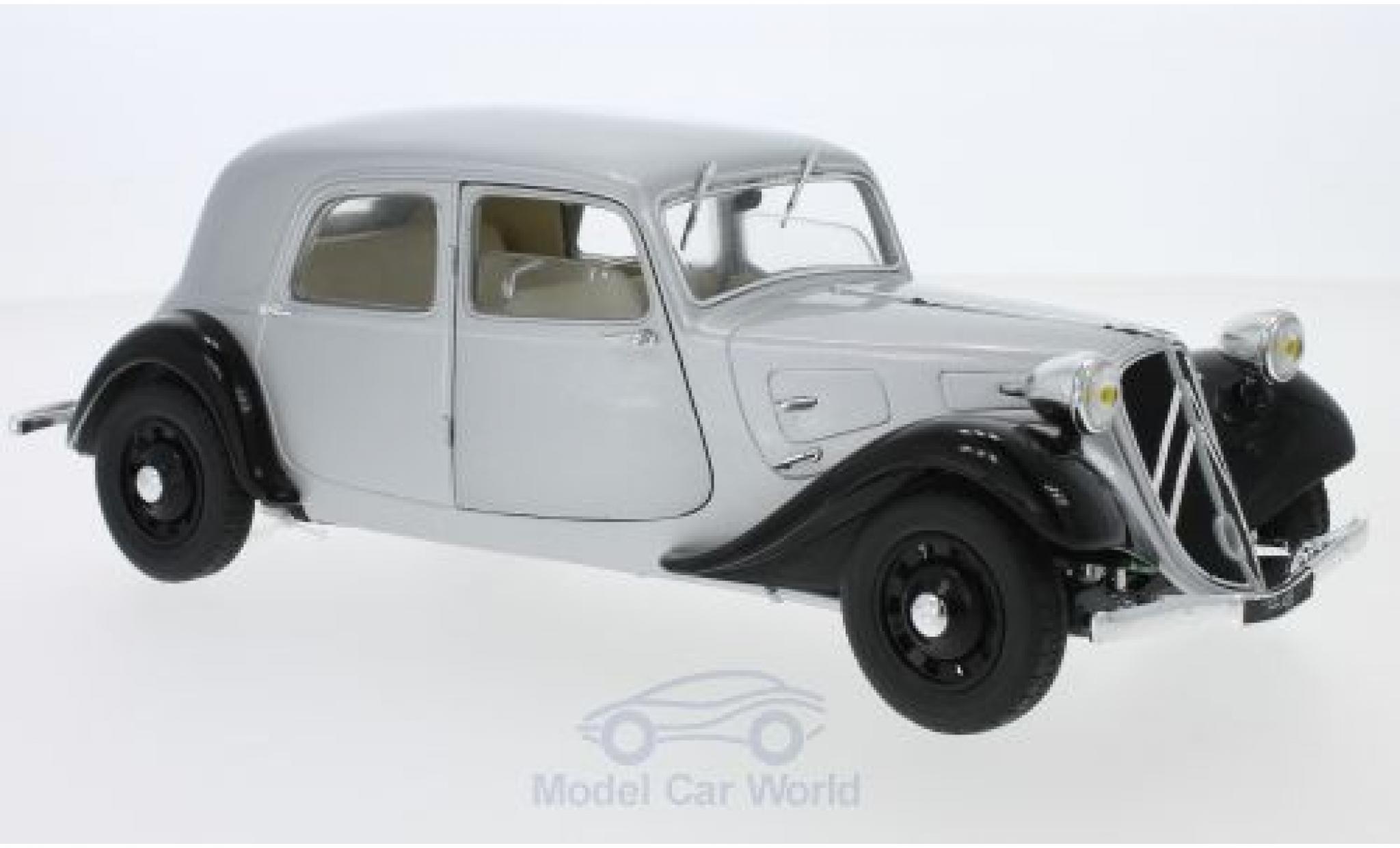 Citroen Traction 1/18 Solido 11CV grey/black 1937 diecast model cars