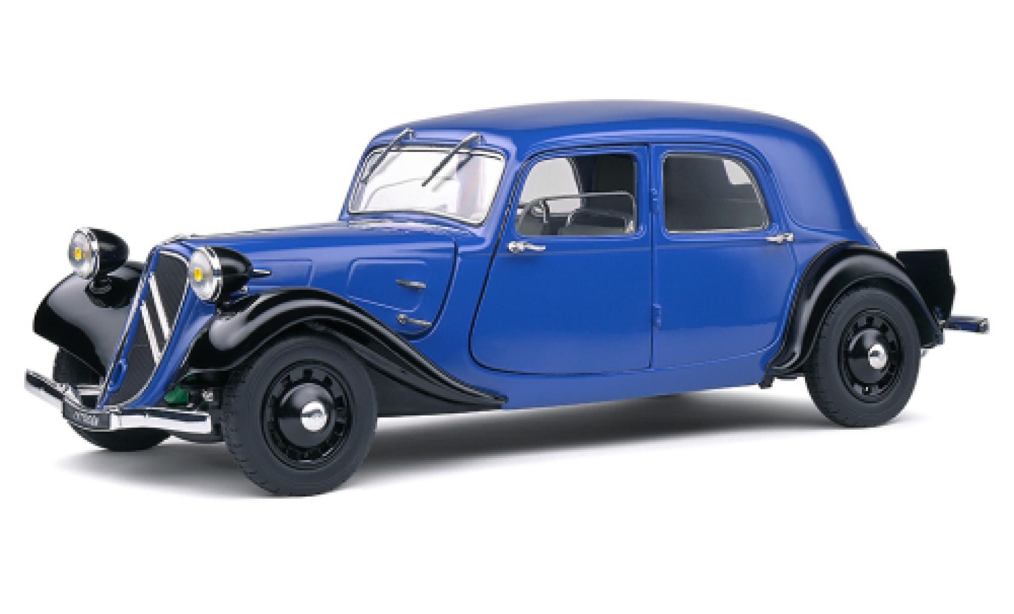 Citroen Traction 1/18 Solido blue/black 1937 diecast model cars