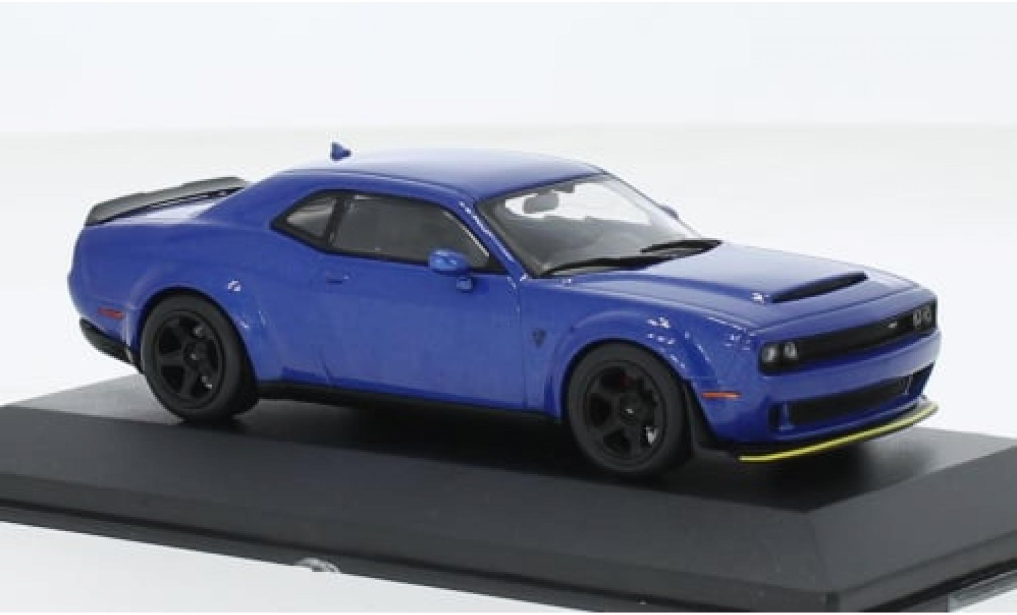 Dodge Challenger 1/43 Solido SRT Demon V8 6.2 metallise blue 2018 1:43 diecast model cars