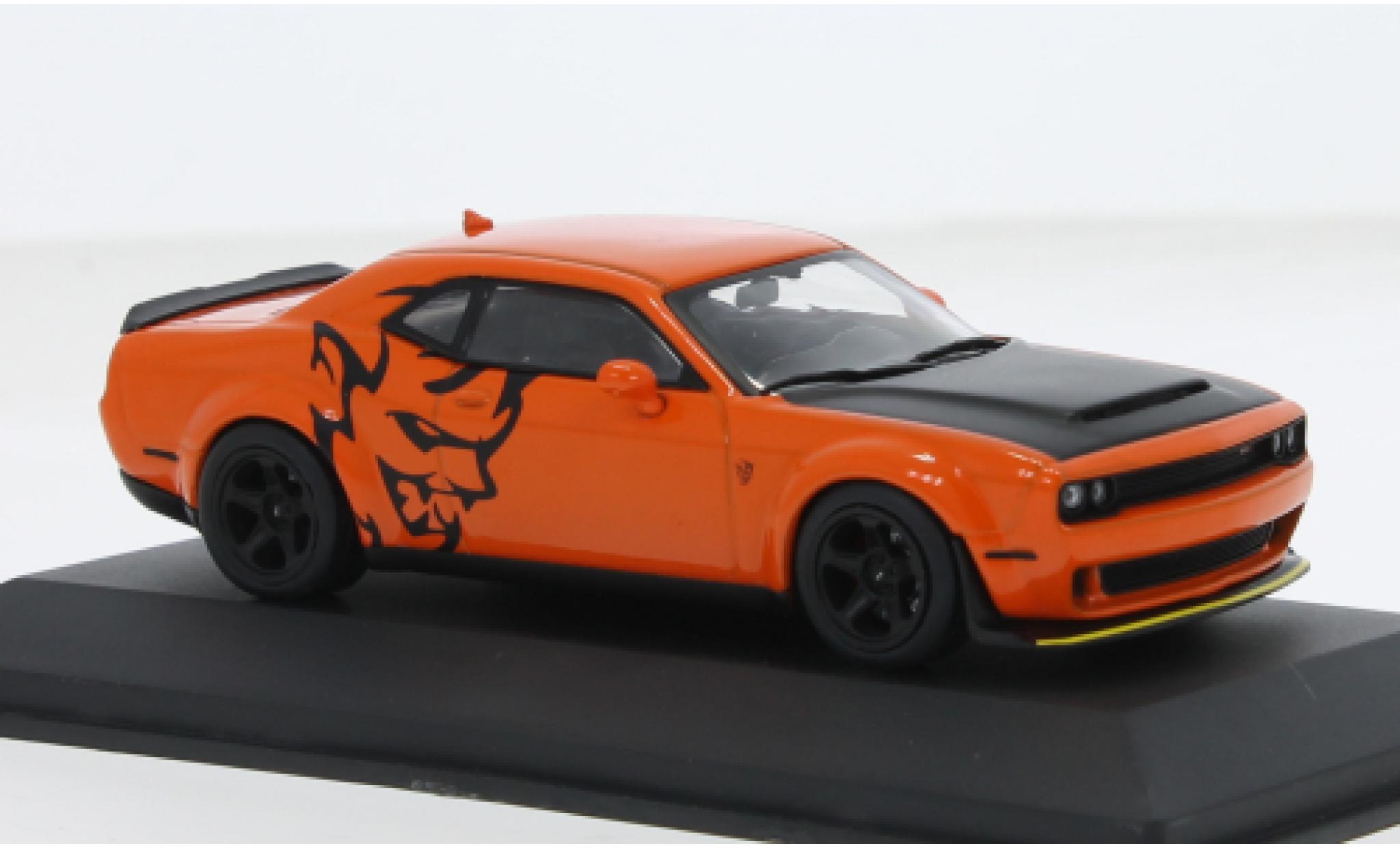 Dodge Challenger 1/43 Solido SRT Demon V8 6.2 orange 1:43 diecast model cars