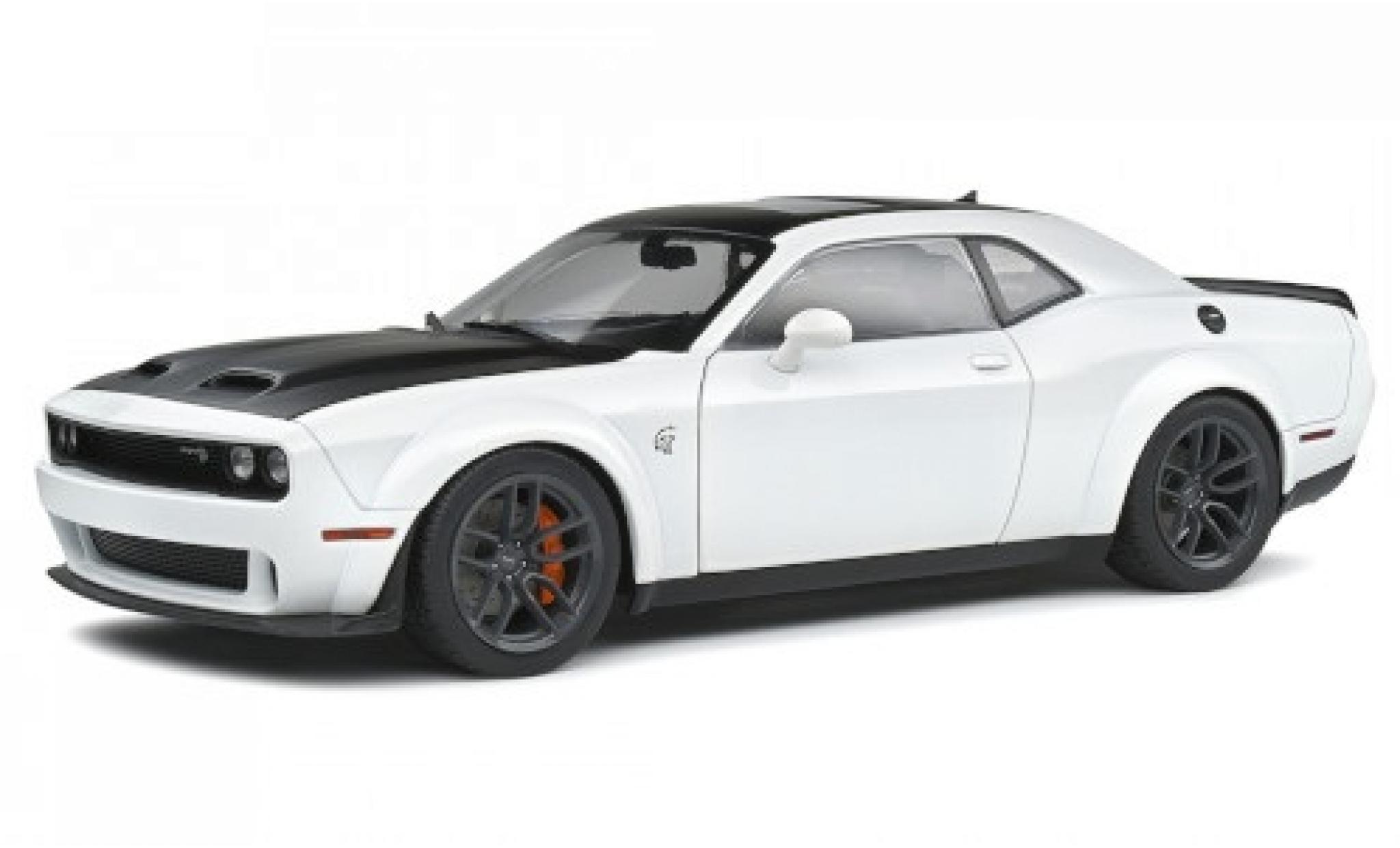 Dodge Challenger 1/18 Solido SRT Hellcat Redeye Widebody white/black 2020 diecast model cars
