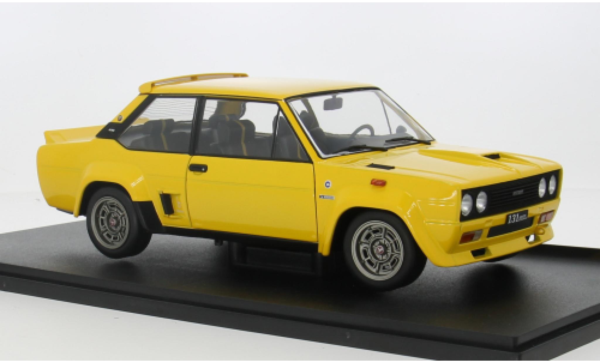 Fiat 131 1/18 Solido Abarth yellow 1980 1:18 diecast model cars