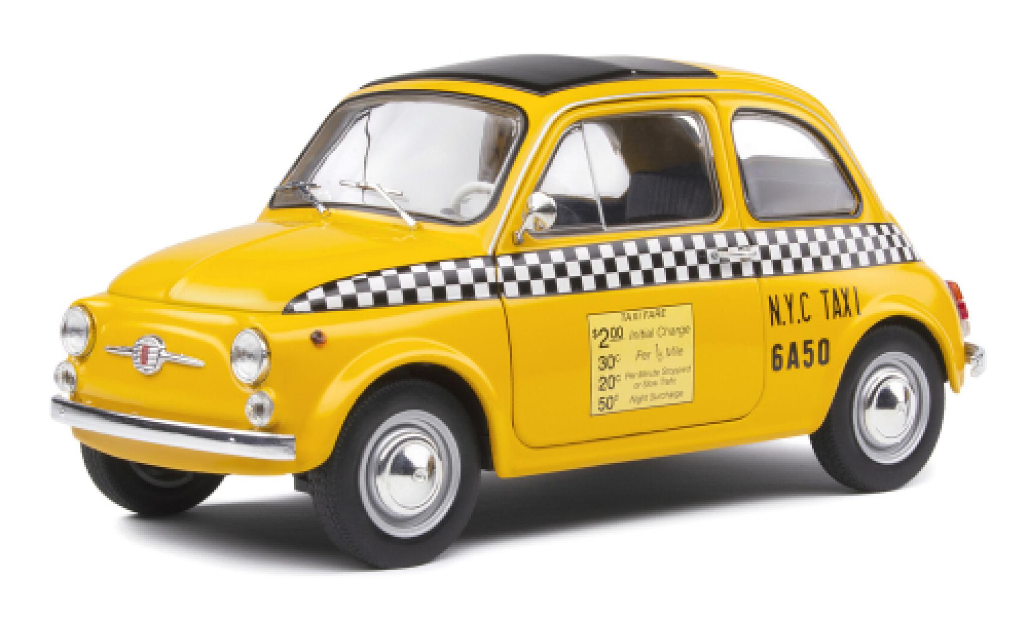 Fiat 500 1/18 Solido L NYC Taxi 1965 diecast model cars