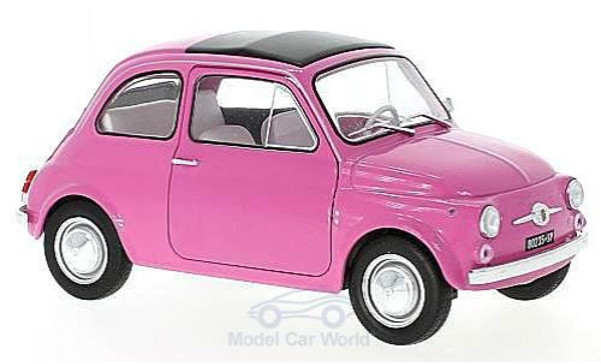 Fiat 500 L 1/18 Solido L pink 1969 diecast model cars