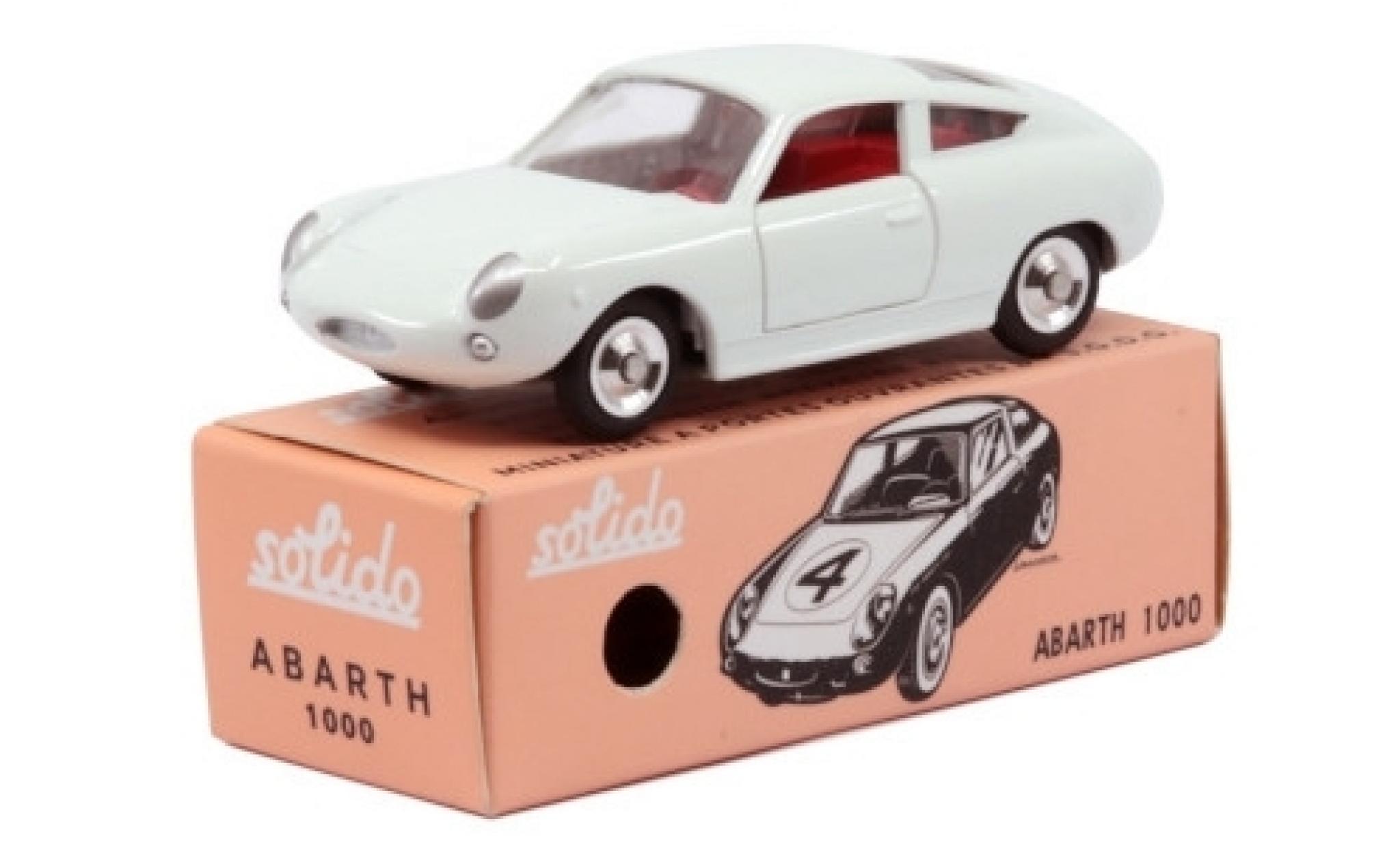 Fiat Abarth 1000 1/43 Solido Bialbero white 1966 diecast model cars