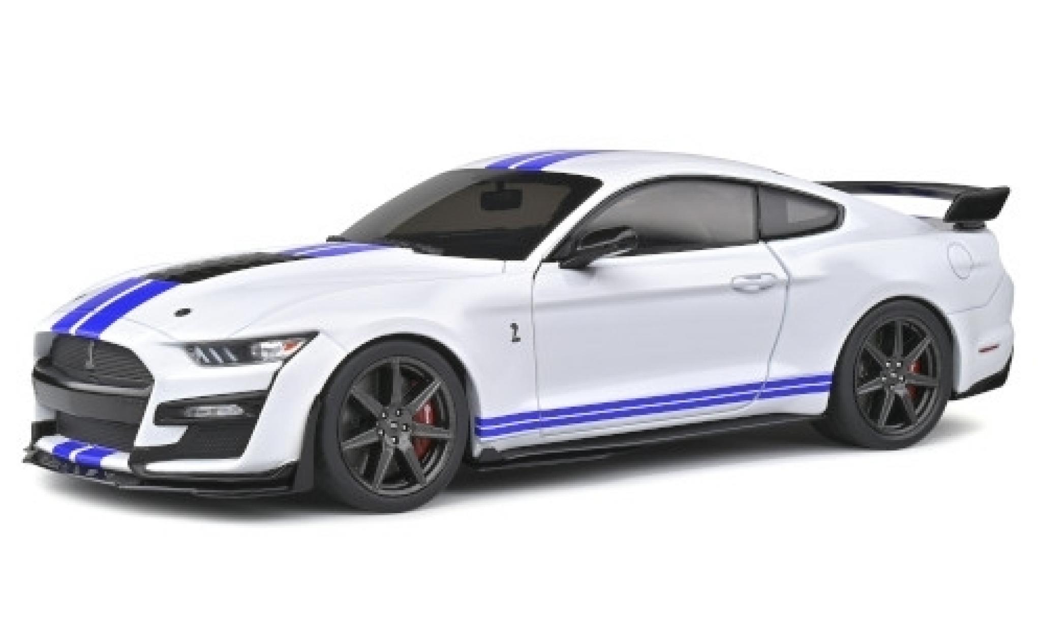 Ford Mustang 1/18 Solido Shelby GT 500 Fast Track white/matt-blue 2020 diecast model cars