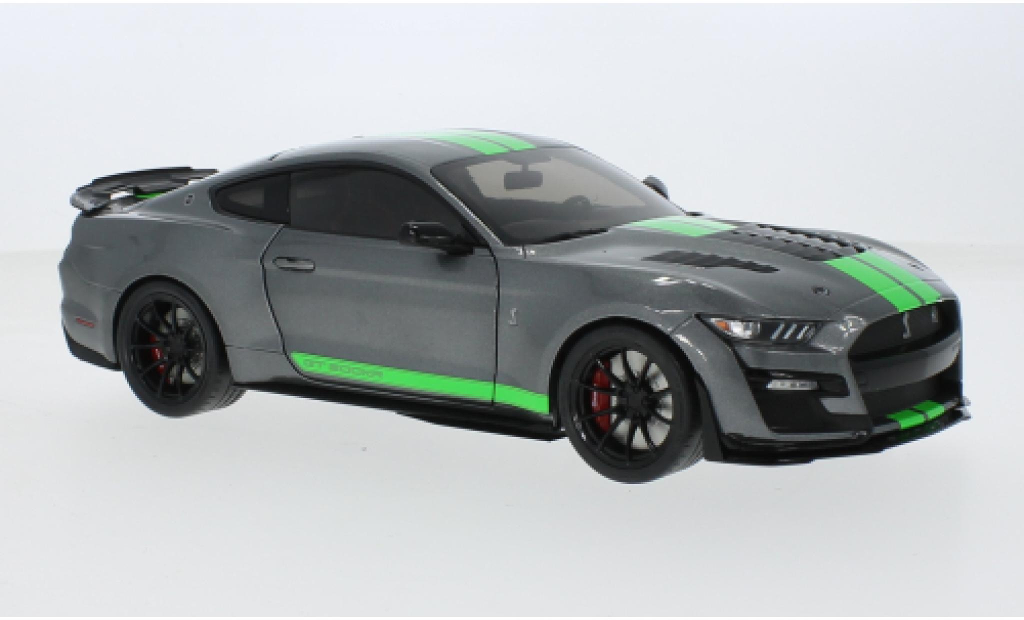 Shelby GT 500 1/18 Solido Ford Mustang KR metallise grey/green 2020 1:18 diecast model cars