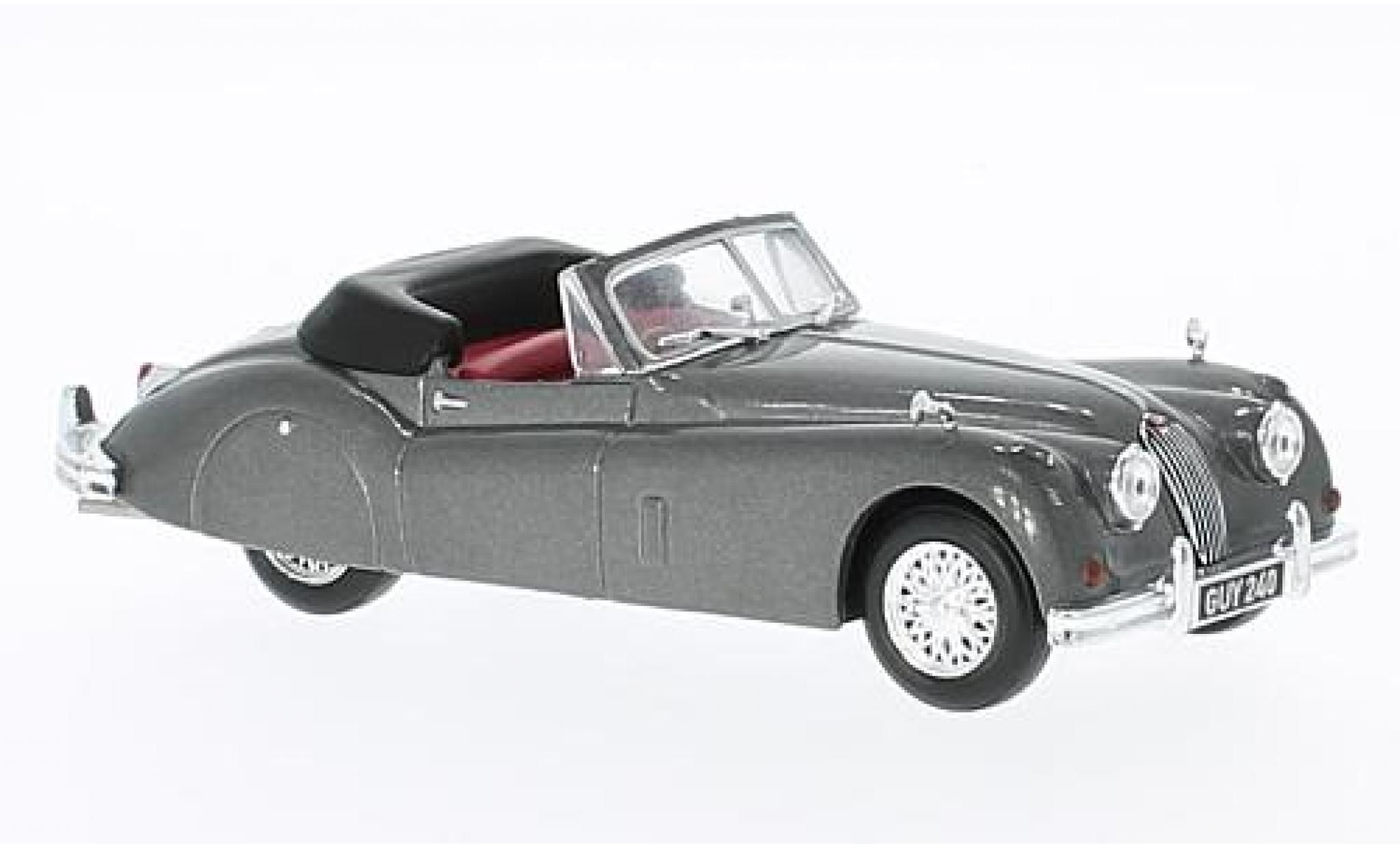 Jaguar XK 1/43 Solido 140 metallic grey RHD 1956 diecast model cars