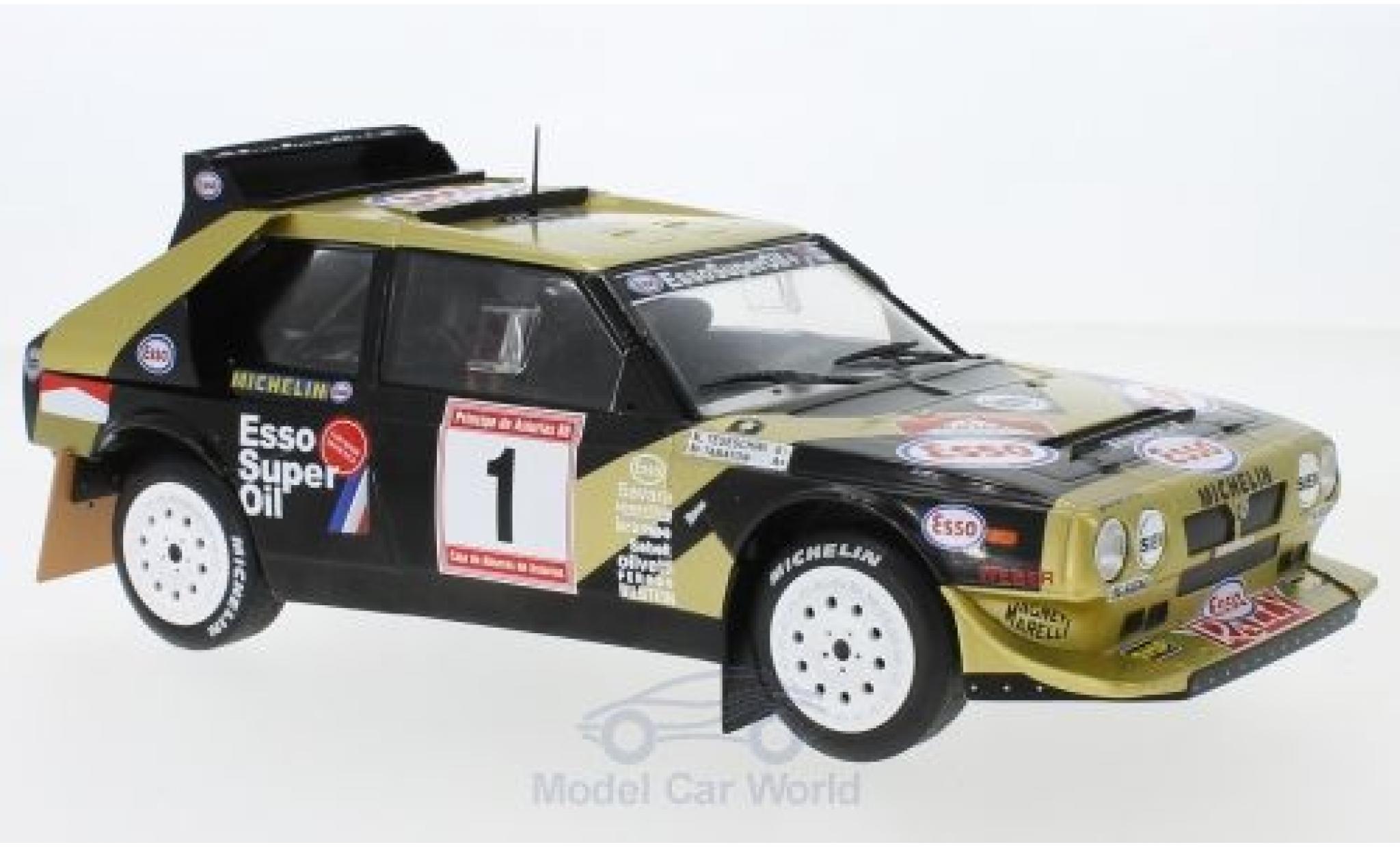 Lancia Delta 1/18 Solido S4 No.1 Esso Rally de Asturias 1986 F.Tabaton/L.Tedeschini diecast model cars