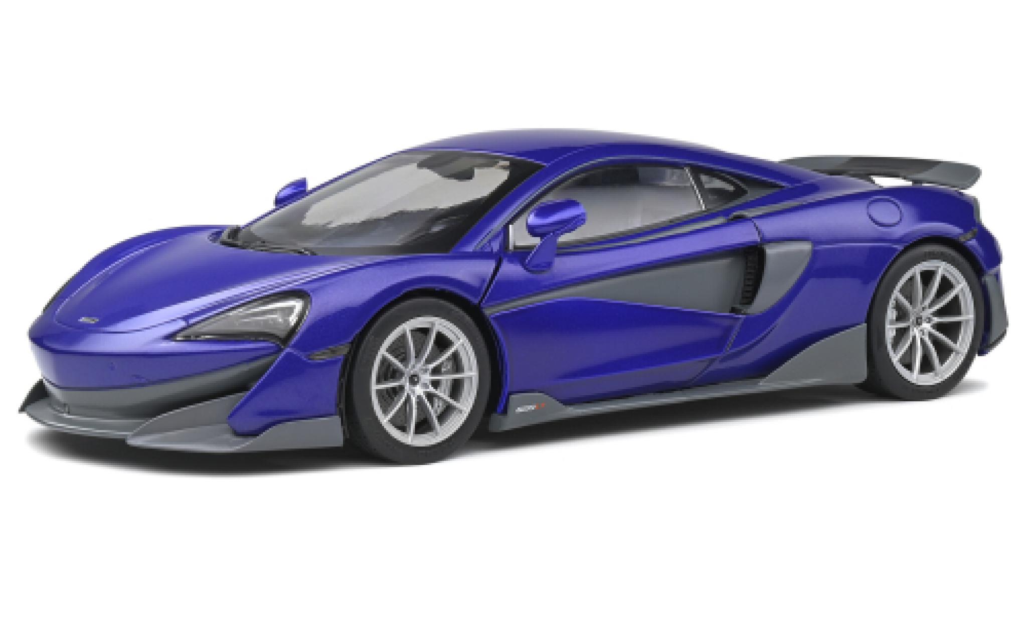 McLaren 600 1/18 Solido LT purple 2018 diecast model cars
