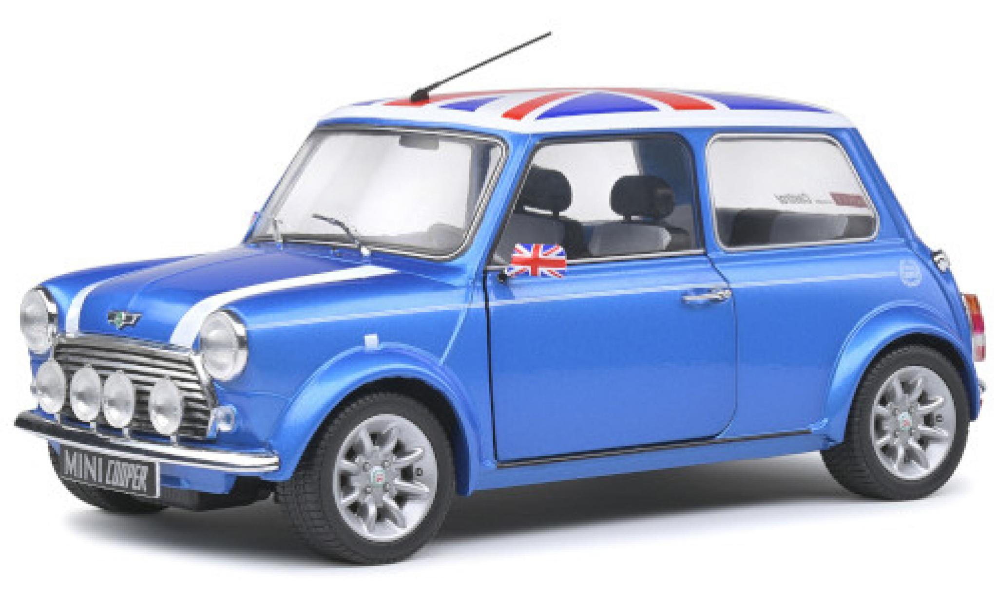 Mini Cooper 1/18 Solido Sport metallic blue/Dekor 1997 diecast model cars