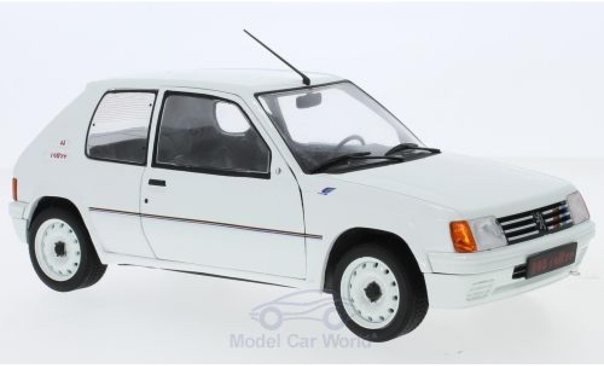Peugeot 205 Rallye 1/18 Solido Rally white 1988 diecast model cars