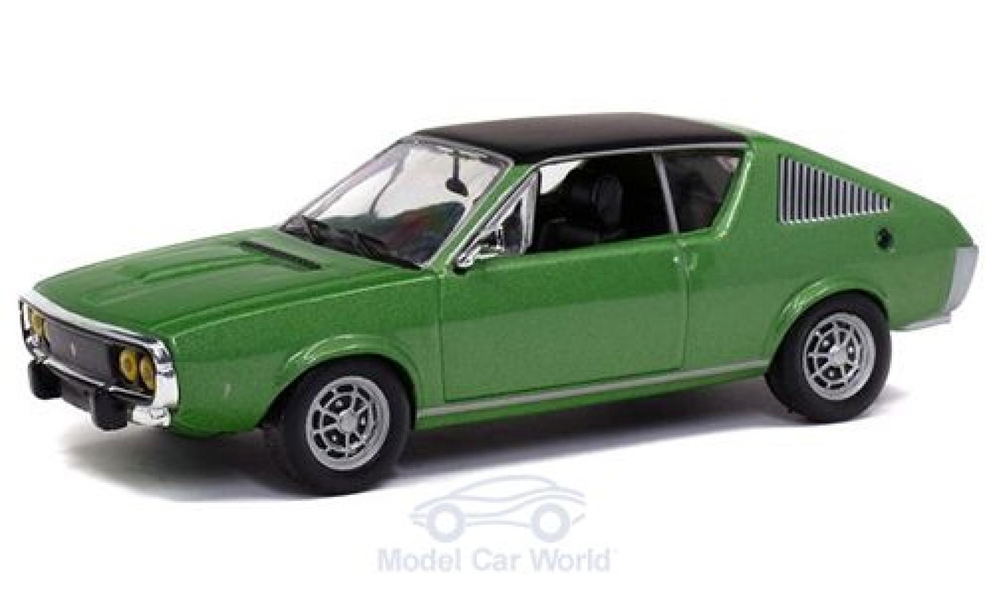 Renault 17 1/43 Solido metallic green 1974 diecast model cars