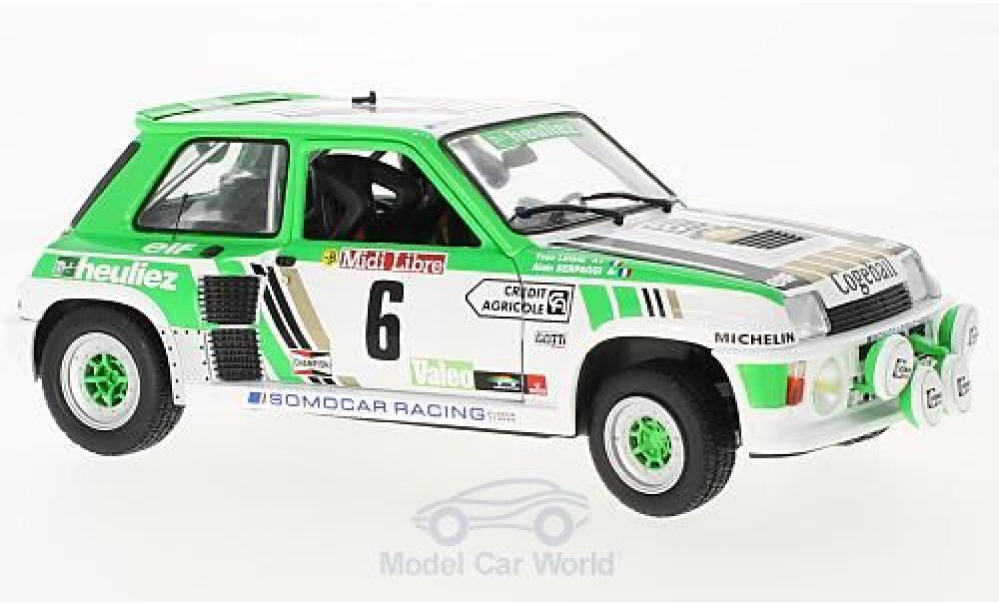 Renault 5 Turbo 1/18 Solido Turbo Gr. B No.6 Rally de Lozere 198 A.Serpaggi/Y.Legal diecast model cars
