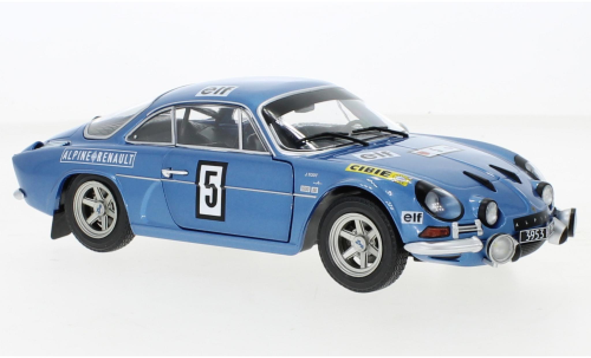 Alpine A110 1/18 Solido Renault 1600S No.5 Olympia Rally 1972 diecast model cars
