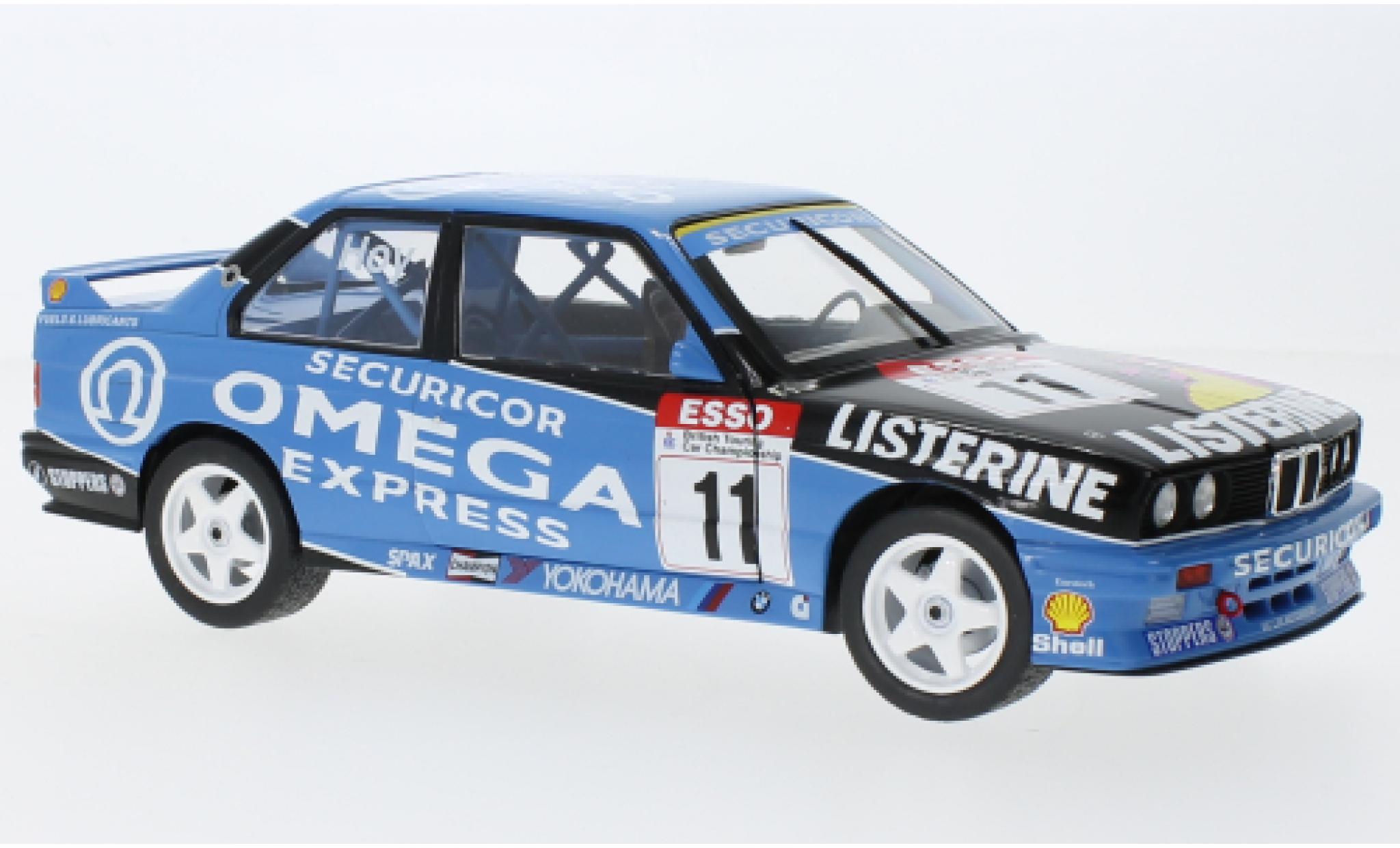 Bmw M3 1/18 Solido (E30) No.11 Omega BTCC 1991 diecast model cars