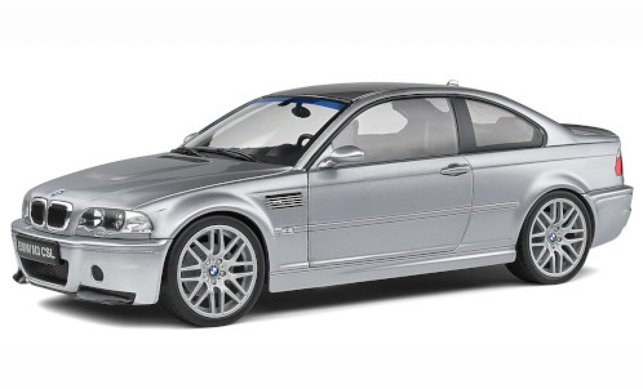 Bmw M3 1/18 Solido (E46) CSL grey 2003 diecast model cars
