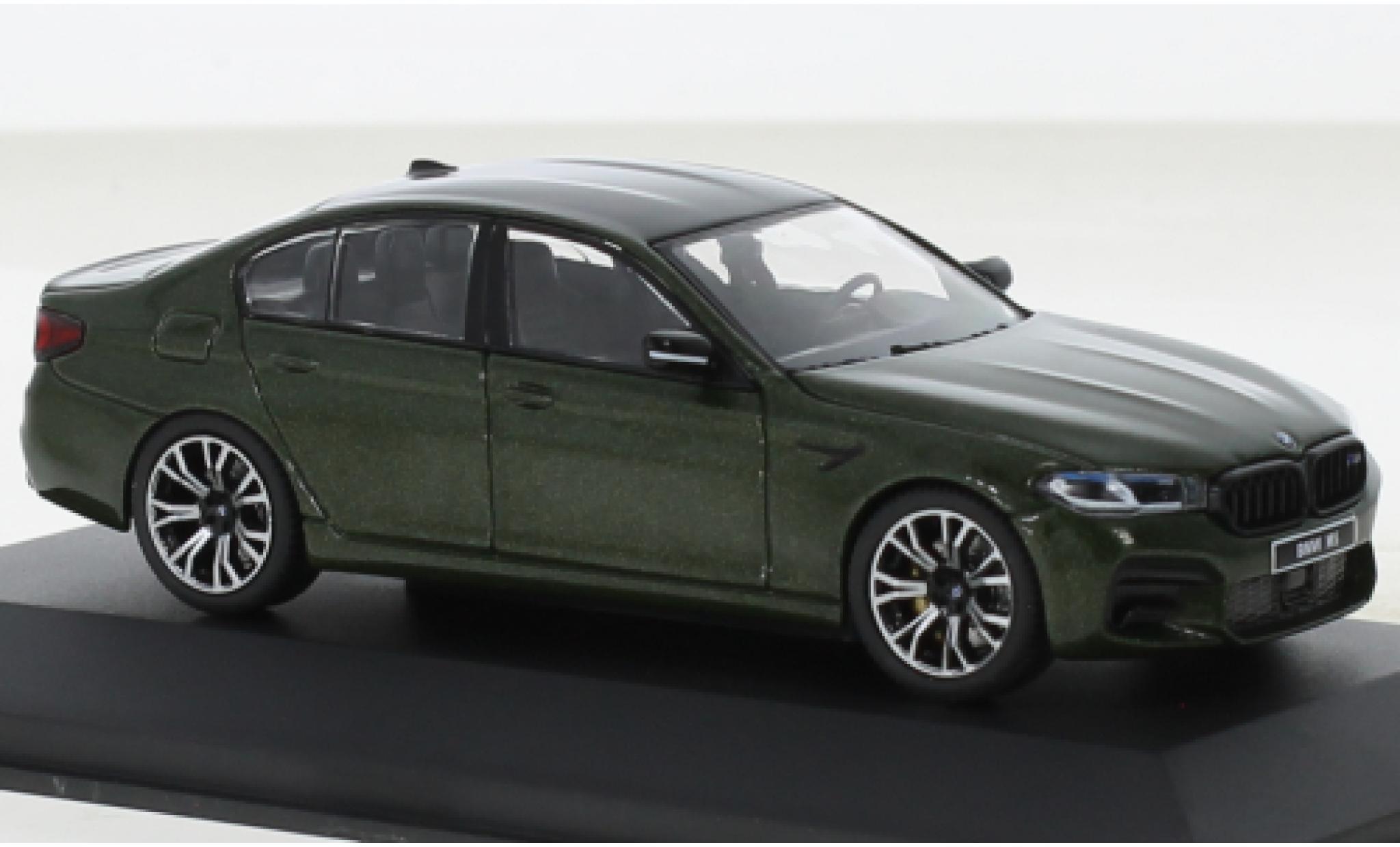 Bmw M5 1/43 Solido (F90) Competition metallise green fonc&eacute; 2020 diecast model cars