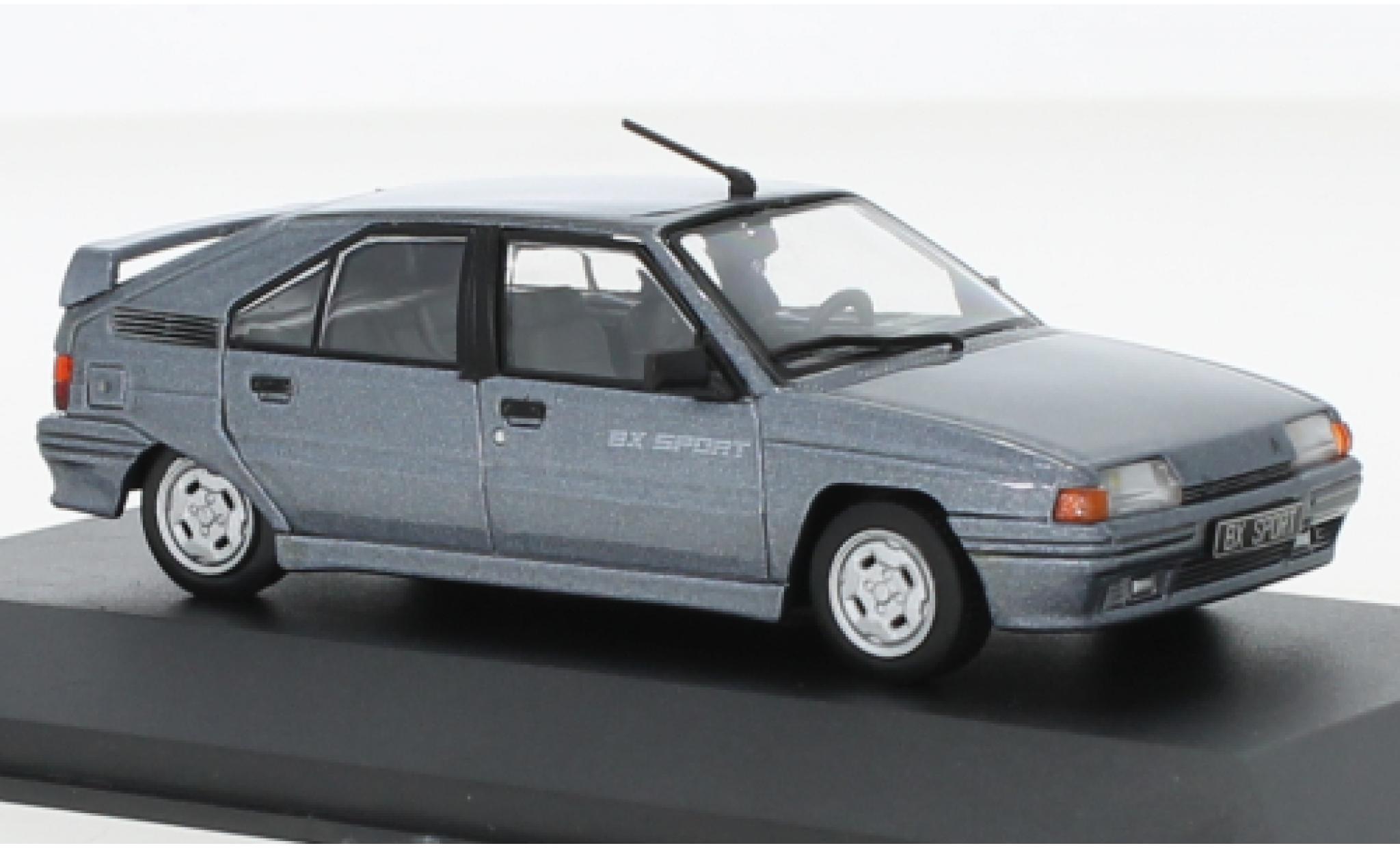 Citroen BX 1/43 Solido Sport 1.9 8V metallise grey 1985 diecast model cars