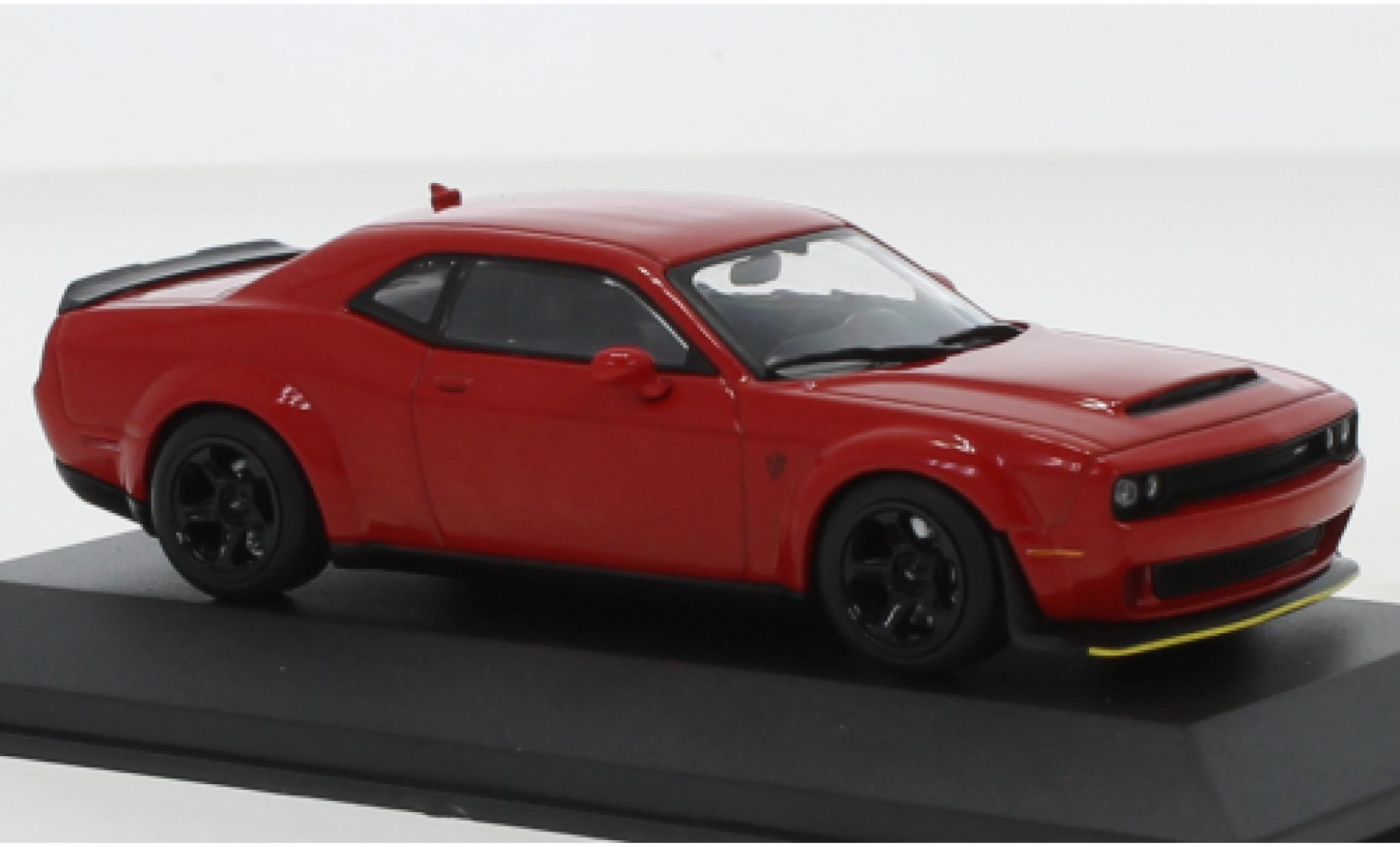 Dodge Challenger 1/43 Solido SRT Demon V8 6.2 red 2018 diecast model cars