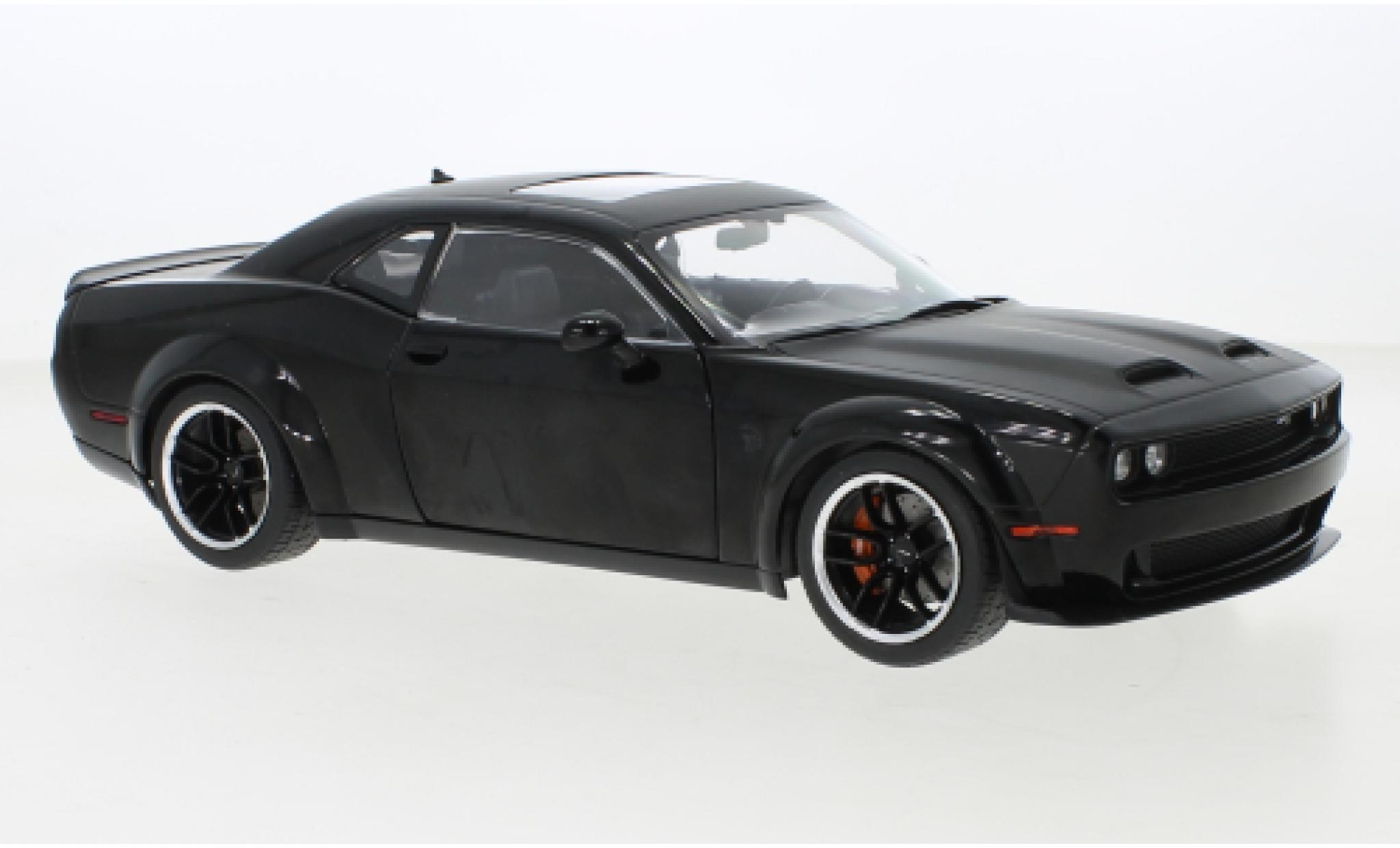 Dodge Challenger 1/18 Solido SRT Hellcat Redeye Widebody black 2020 diecast model cars