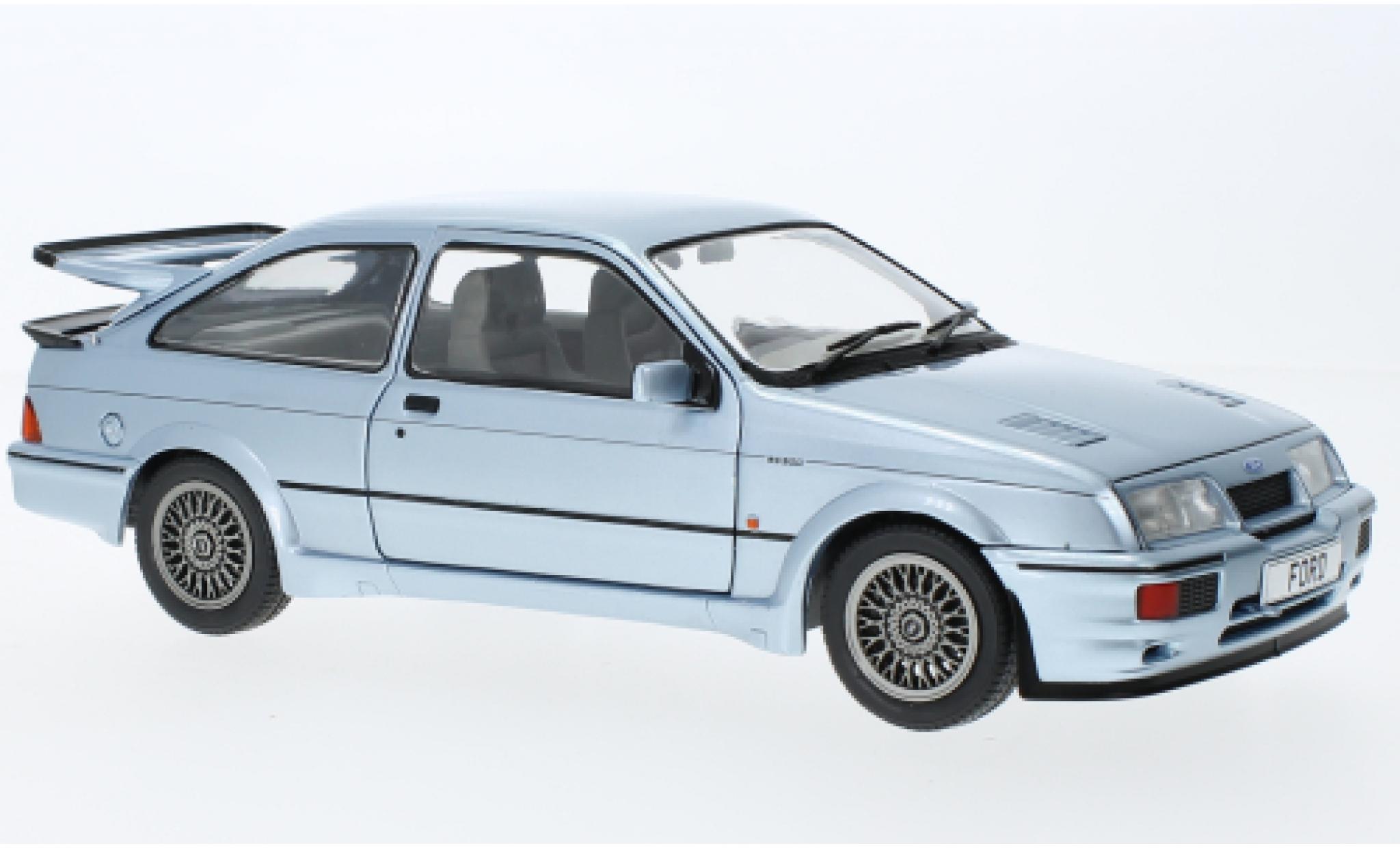 Ford Sierra 1/18 Solido RS 500 Cosworth metallise blue clair RHD 1987 diecast model cars
